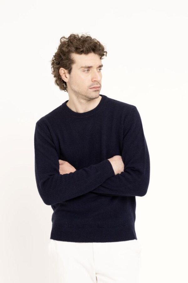 MEN'S CREW NECK IN PLAIN KNIT - Image 3