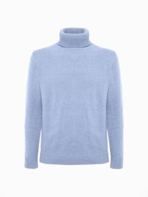 MEN'S HIGH NECK IN PLAIN KNIT
