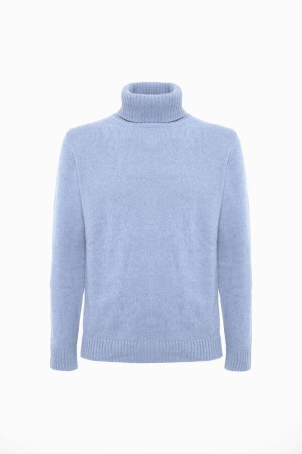 MEN'S HIGH NECK IN PLAIN KNIT