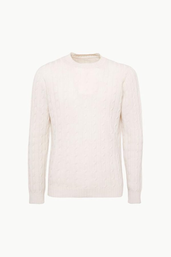 MEN'S BRAIDED CREWNECK 2 THREADS