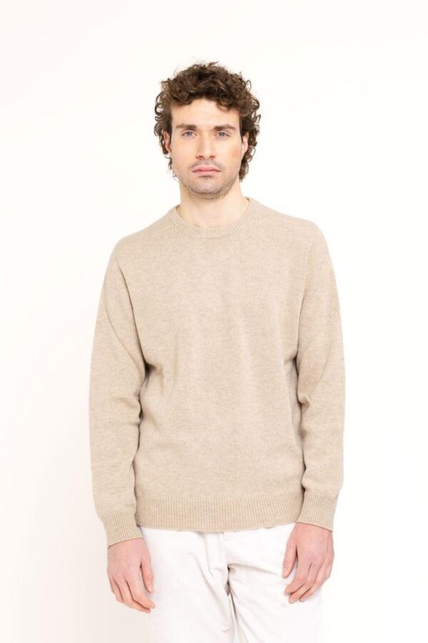 Men’s Luxury Cashmere Crewneck – 2-Ply Seamless Knit - Image 4
