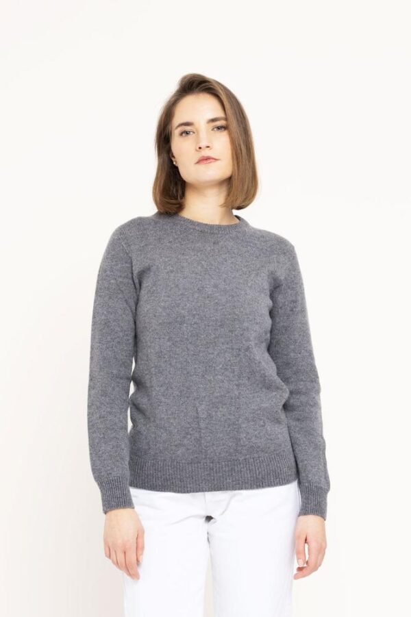 Women’s Luxury Cashmere Crewneck – 2-Ply Seamless Knit - Image 4