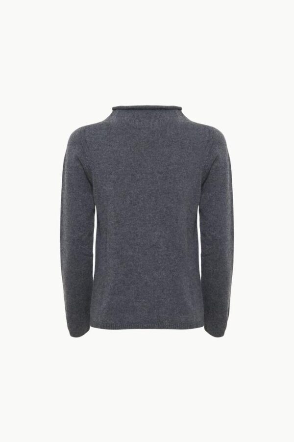 Women’s Luxury Cashmere Funnel Neck Sweater – 2-Ply Seamless Knit - Image 2