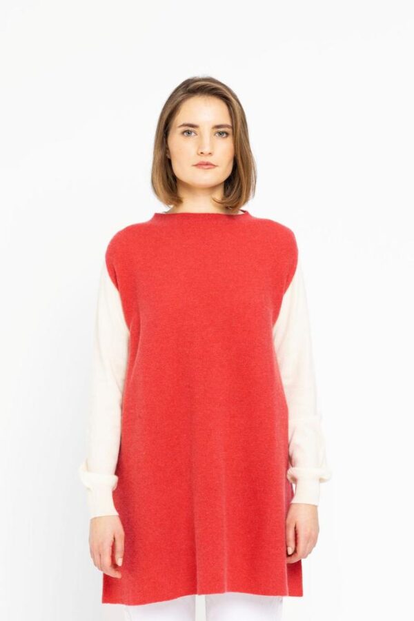 Women’s Luxury Cashmere Cape-Dress – Fine 12-Gauge, 2-Ply Knit - Image 4