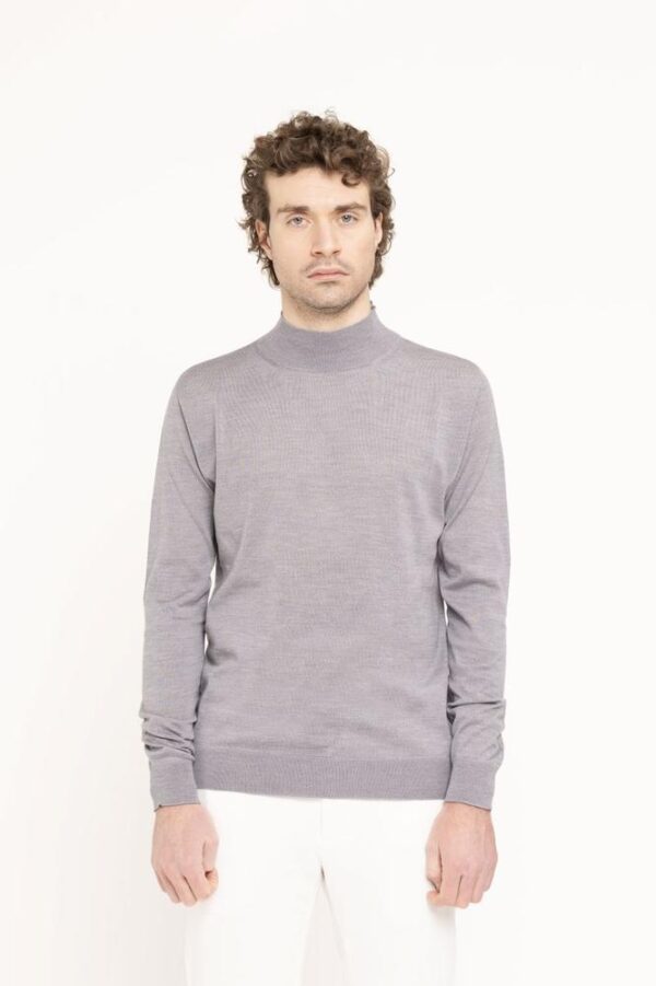 Men’s Luxury Turtleneck Sweater – Extrafine Merino or Merino-Silk Blend - Image 4