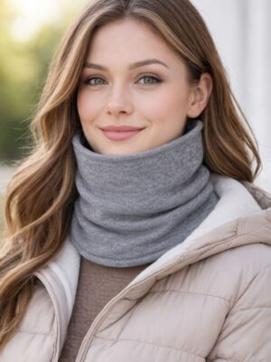 Women’s 100% Cashmere Neck Warmer 25x32 cm